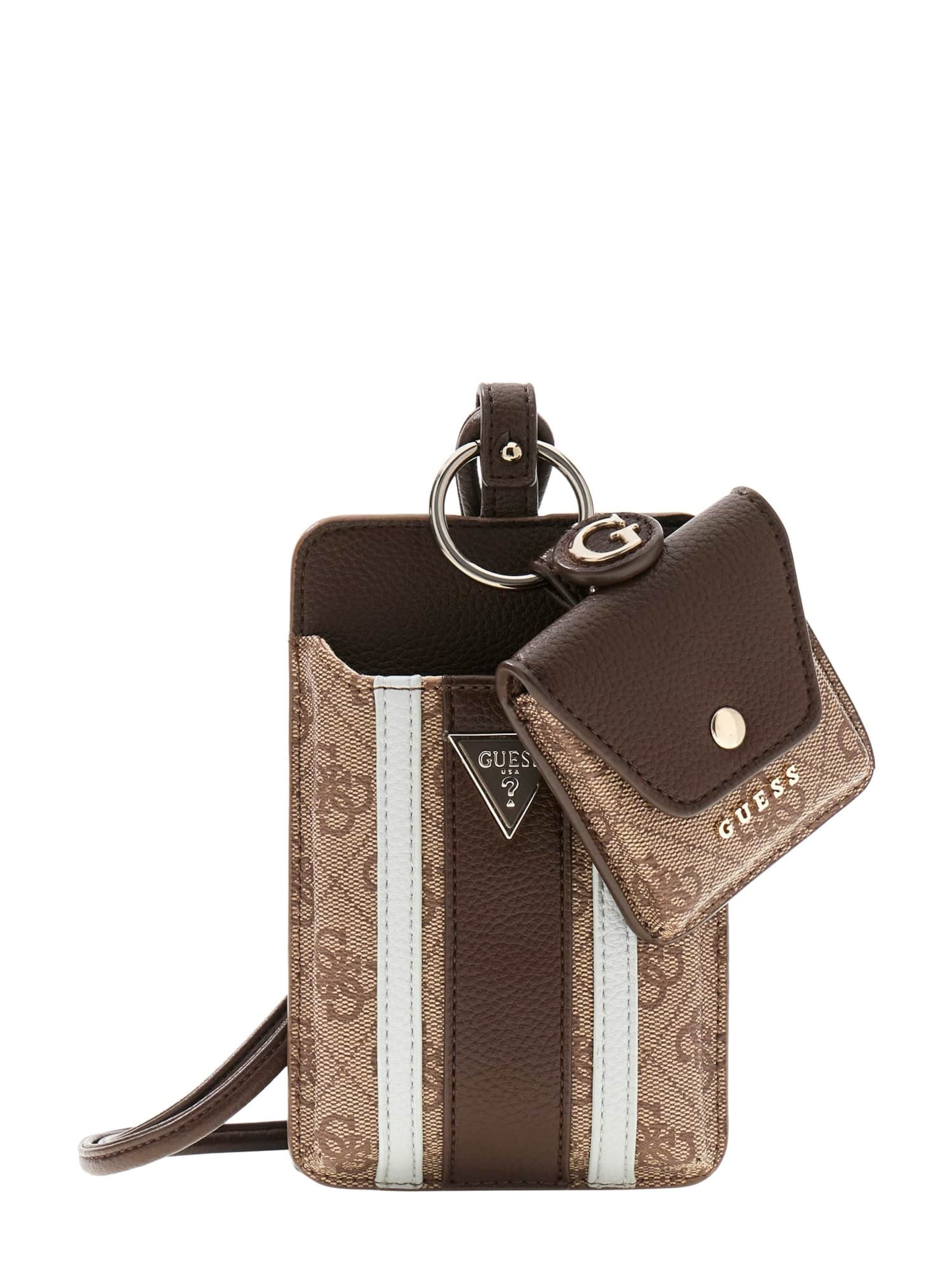 GUESS Handyhalter 'Noelle' in Braun: Vorderseite