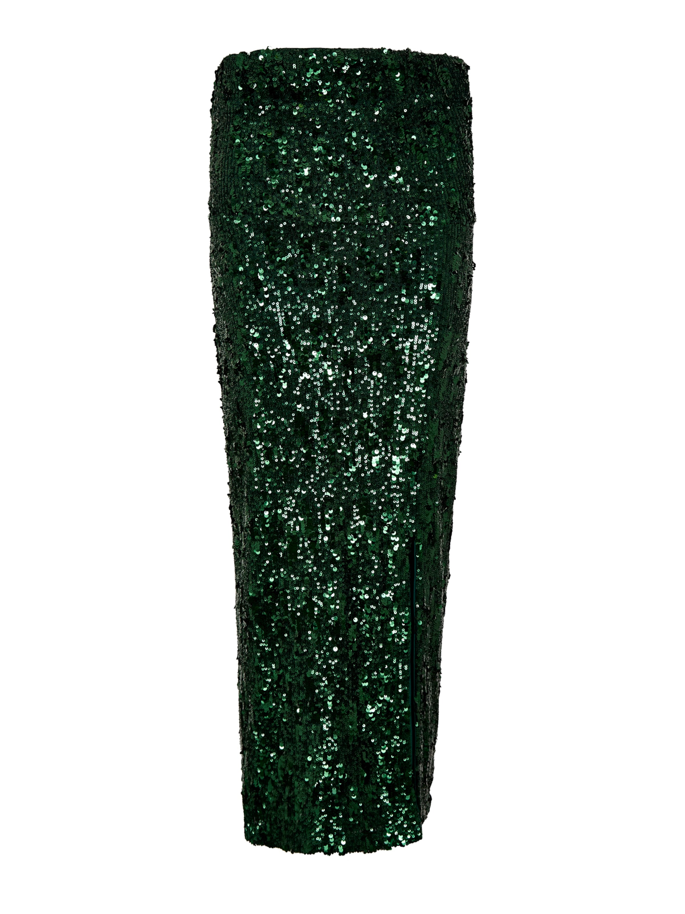 Apricot Sequin Bandeau Midi Dress ' ' in Grün: Vorderseite