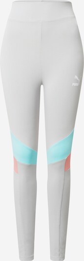 PUMA Pantalon de sport en turquoise / gris / corail, Vue avec produit