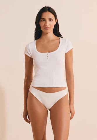 Slip 'INVISIBLE W25' ETAM en blanc : devant
