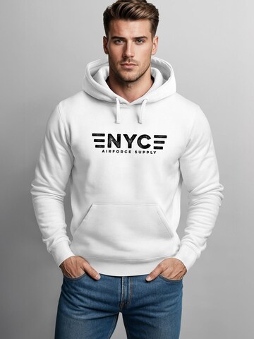 Neverless Sweatshirt 'New York Air' in White: front