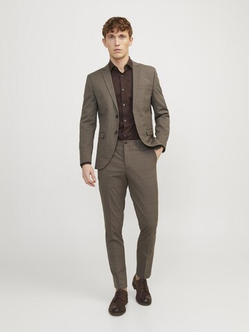 JACK & JONES Slimfit Anzug 'Franco' in Grau: Vorderseite