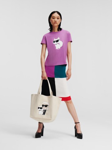 Karl Lagerfeld Majica | vijolična barva