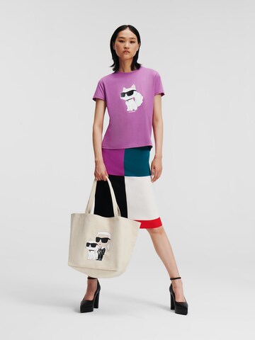 Karl Lagerfeld T-Shirt in Lila