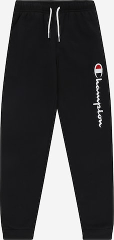 Champion Authentic Athletic Apparel Tapered Pants in Black: front