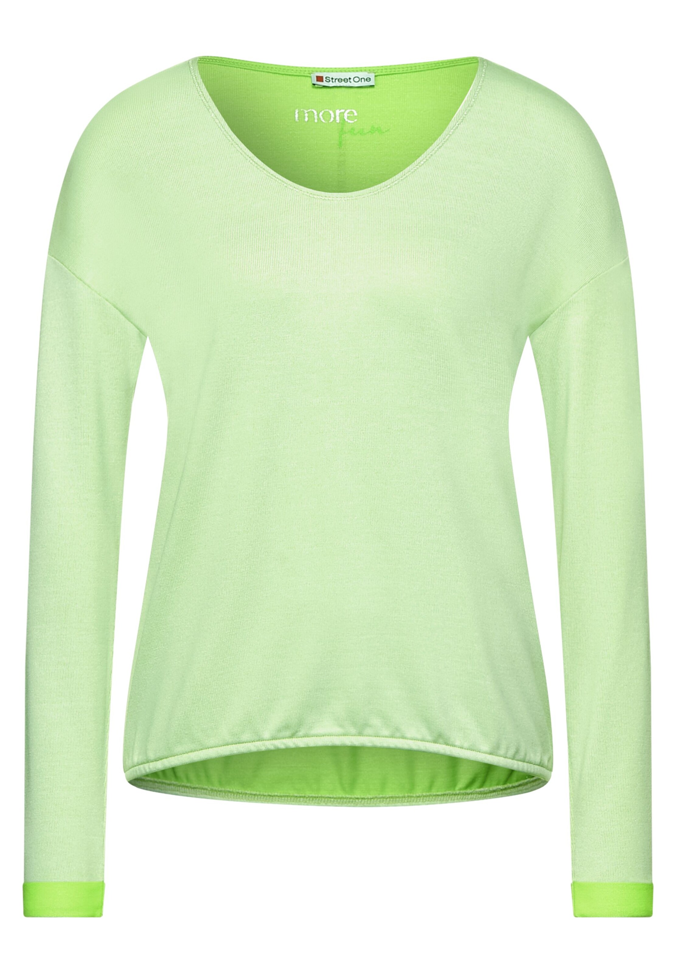 lime green thermal shirt