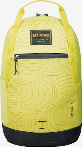 Zaino 'City Pack 15' di TATONKA in giallo: frontale