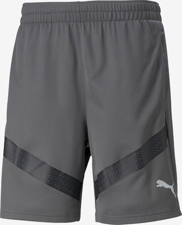 PUMA Regular Workout Pants 'TeamFinal' in Grey: front