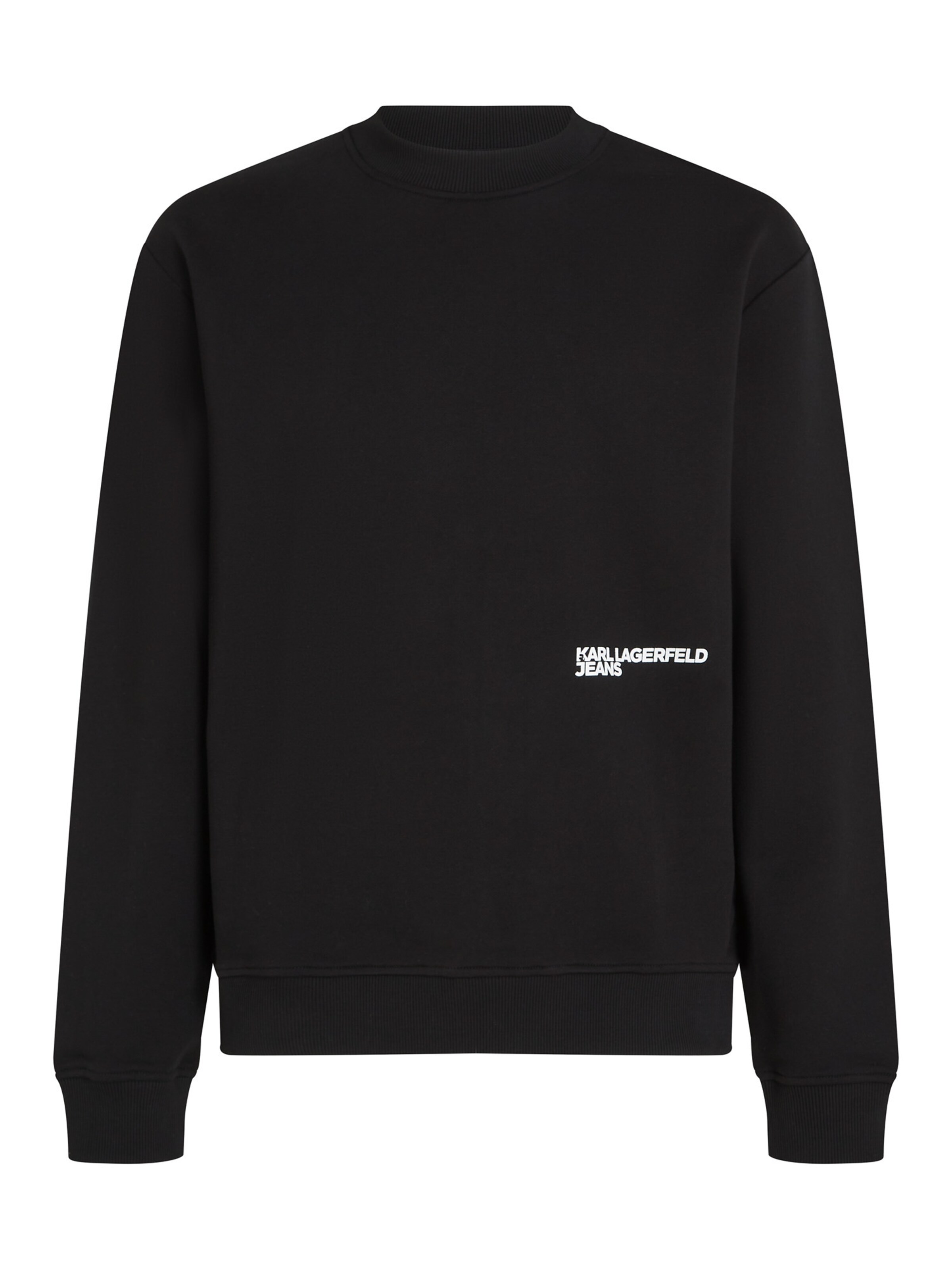 KARL LAGERFELD JEANS Mikina 'DIGITIZED KARL' – černá: přední strana