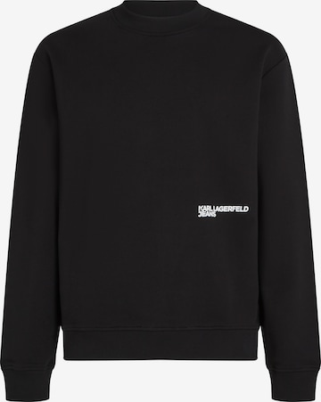 KARL LAGERFELD JEANS Collegepaita 'DIGITIZED KARL' värissä musta: etupuoli