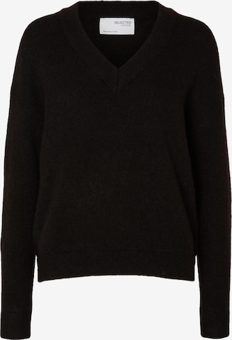 SELECTED FEMME Sweater 'MALINE' in Black: front