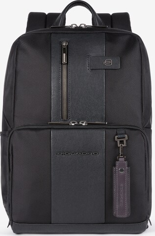 Piquadro Rucksack in Schwarz: predná strana