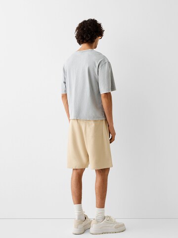 Bershka Loosefit Broek in Beige
