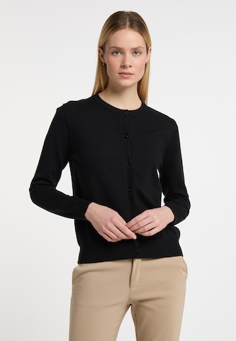 DreiMaster Klassik Knit Cardigan 'Melegnano' in Black: front