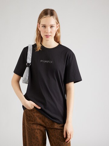 T-shirt 'STREPITOSO' PINKO en noir : devant