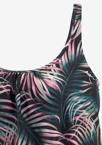 LASCANA Bustier Tankini góra w kolorze czarny