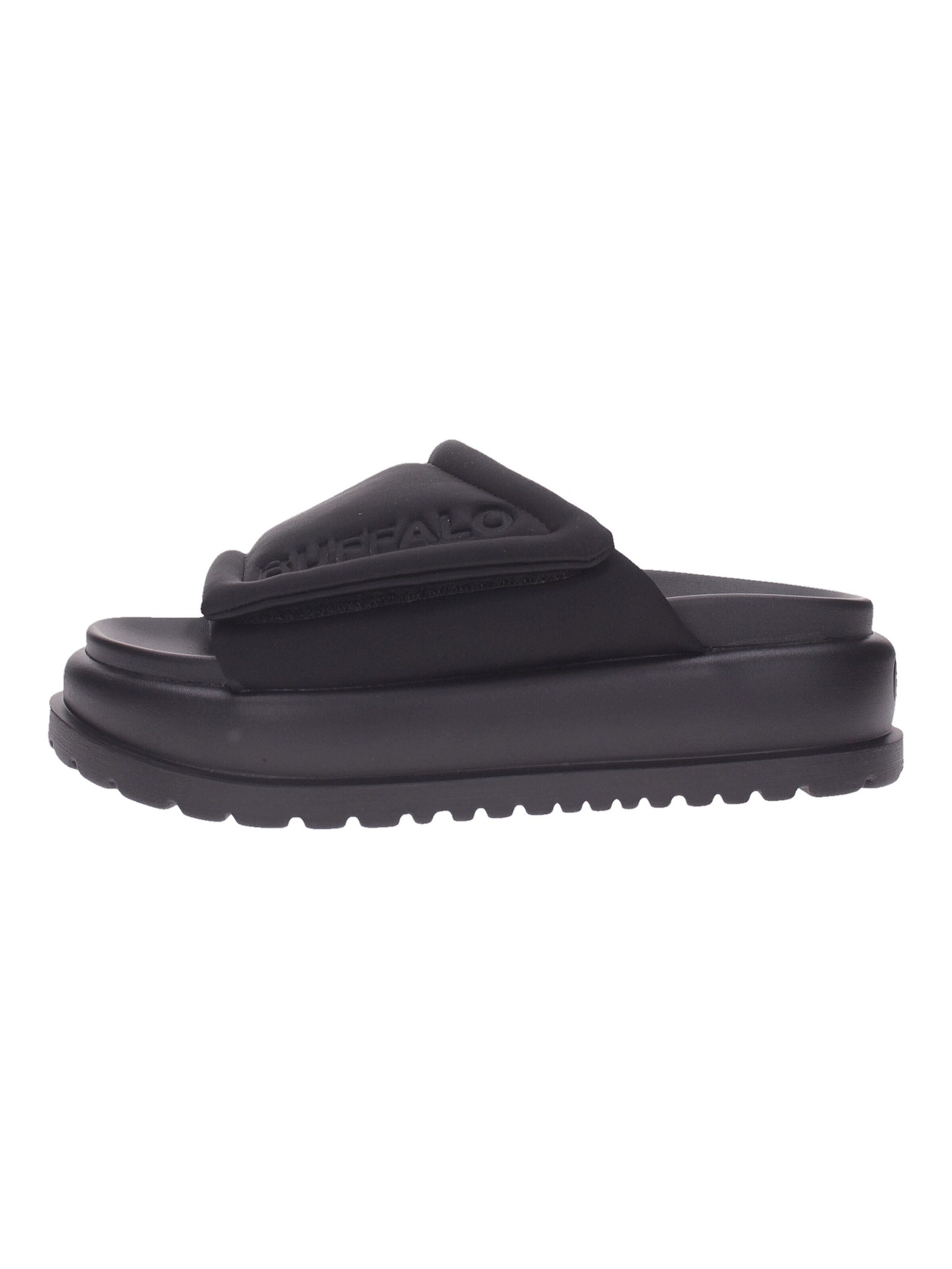 Sandalo 'Palma Velcro' di BUFFALO in nero: frontale
