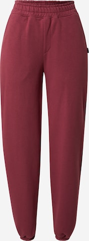 Colourful Rebel Tapered Pants in Red: front