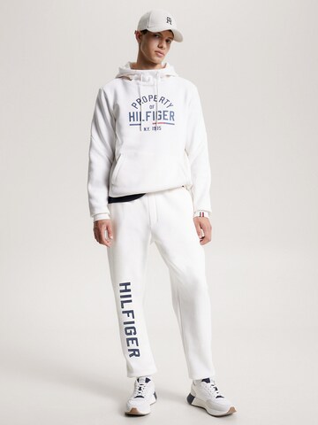 Effilé Pantalon 'GRAPHIC' TOMMY HILFIGER en blanc