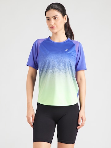 mėlyna ASICS Sportiniai marškinėliai 'ROAD FADE': priekis