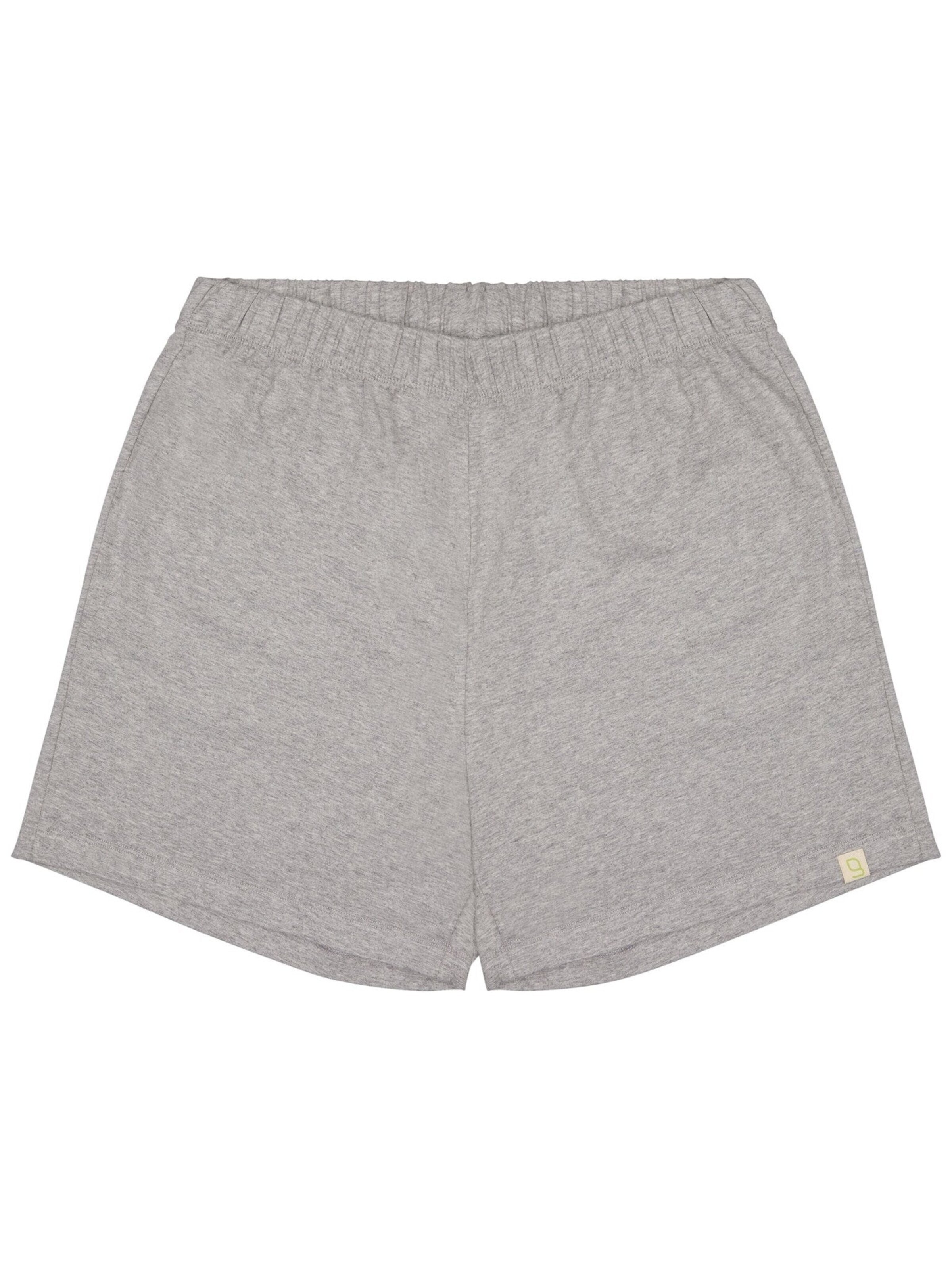 greenjama Pajama Pants 'Jersey' in Grey: front