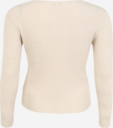 ABOUT YOU Curvy Pullover 'Orelia' in Beige