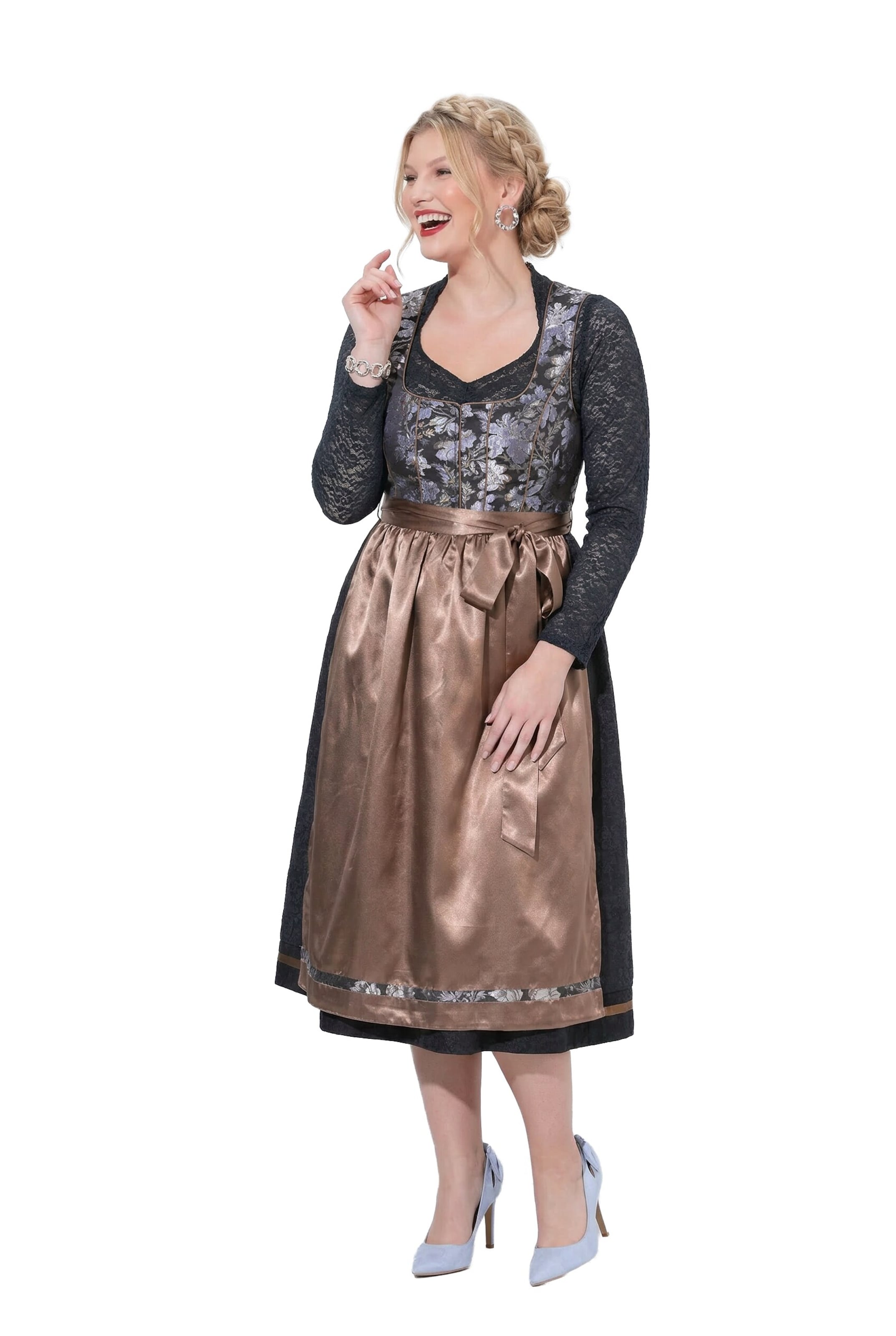 Ulla Popken Dress in Blue: front