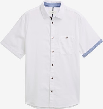 TOM TAILOR Overhemd in Wit: voorkant