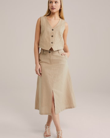 WE Fashion Skirt in Beige