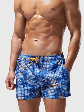 SEOBEAN Board Shorts 'Bird' in Blue