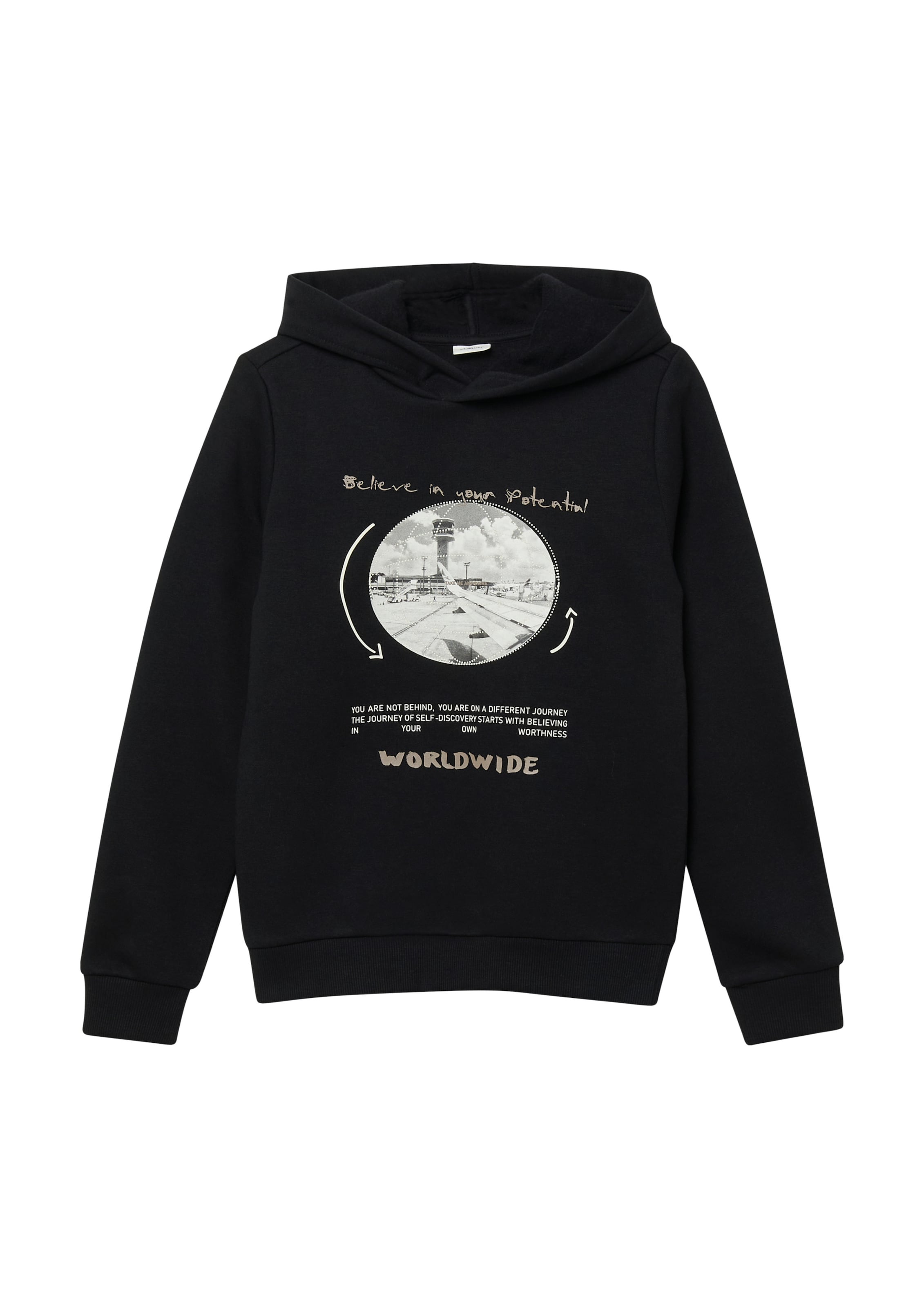 s.Oliver Sweatshirt in Schwarz: Vorderseite