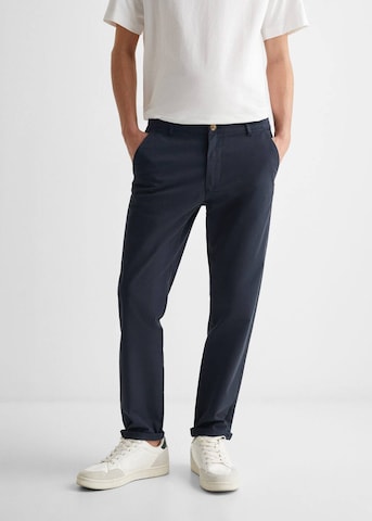 MANGO TEEN Slim fit Pants 'Chinoa' in Blue: front