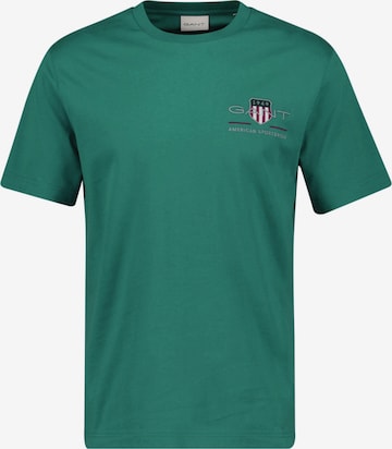 GANT Tričko – zelená: přední strana