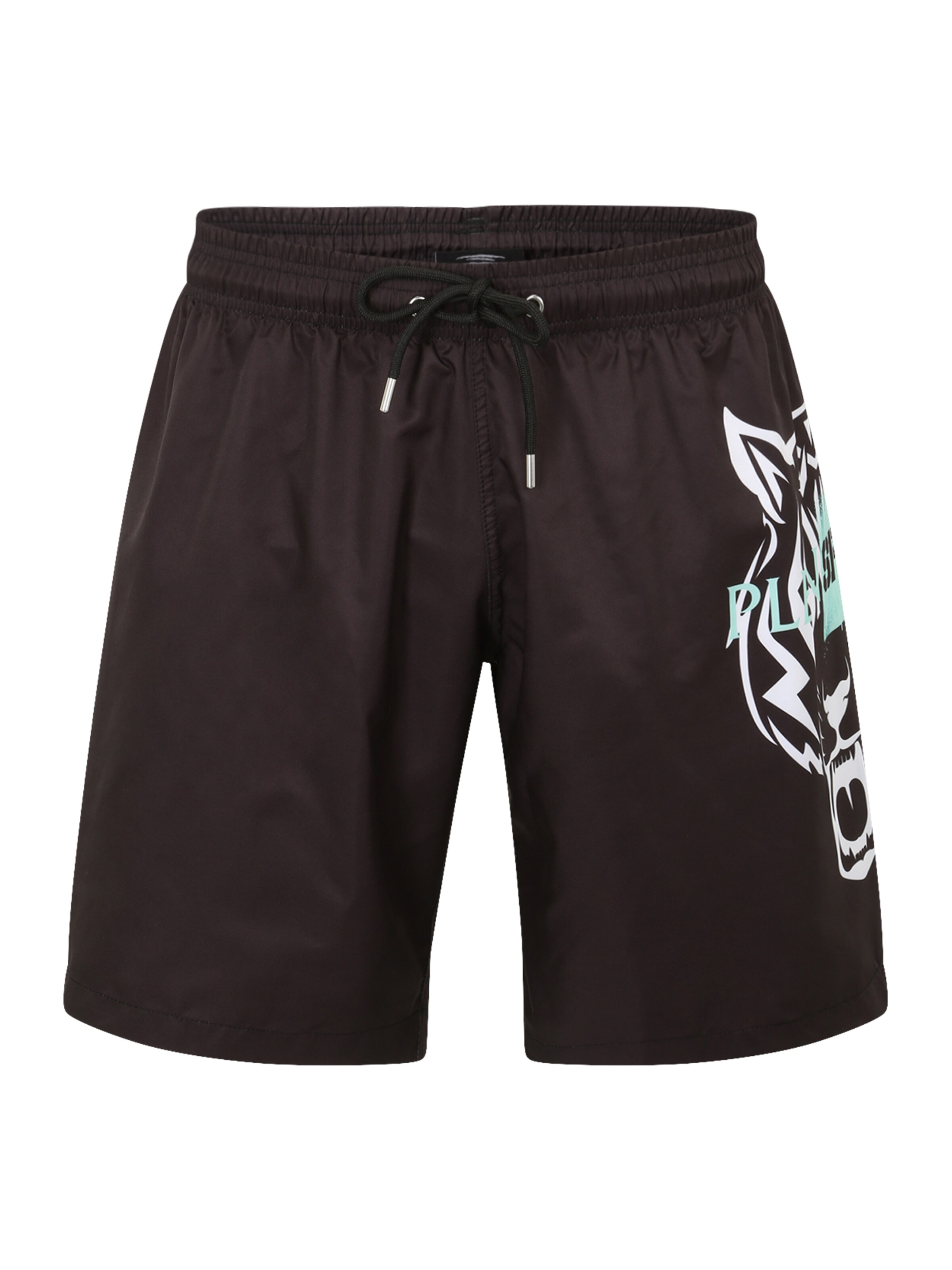Plein Sport Badeshorts 'Tiger' i sort: forside