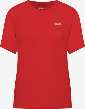 JACK WOLFSKIN Performance Shirt in Red: front
