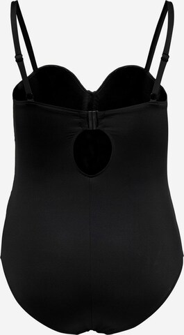 ONLY Carmakoma Bustier Badpak in Zwart