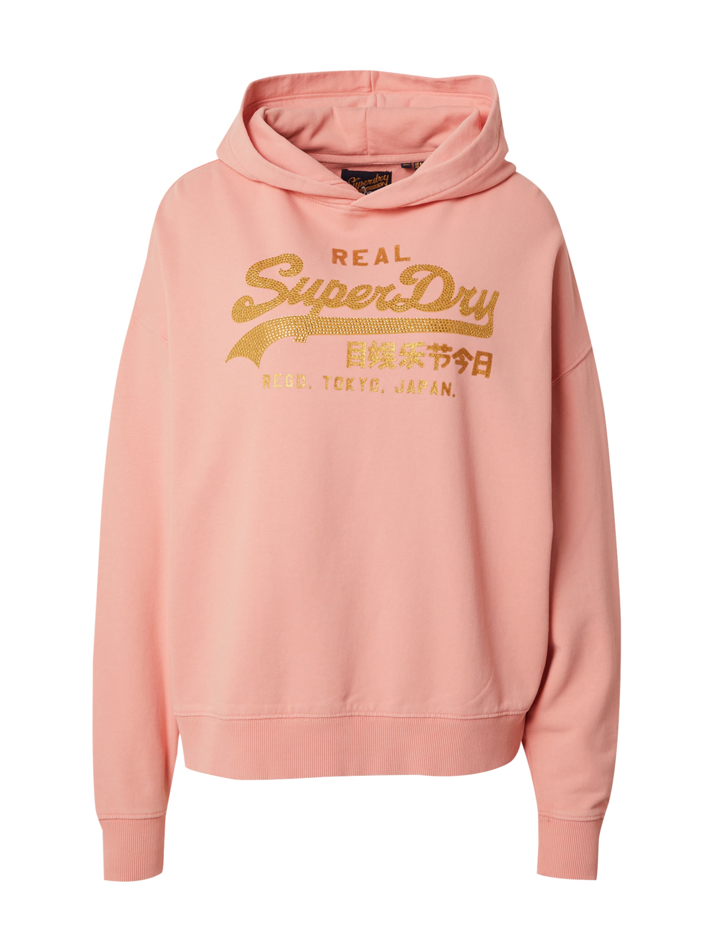Superdry Sweatshirt 'Rhinestone' i orange: framsida