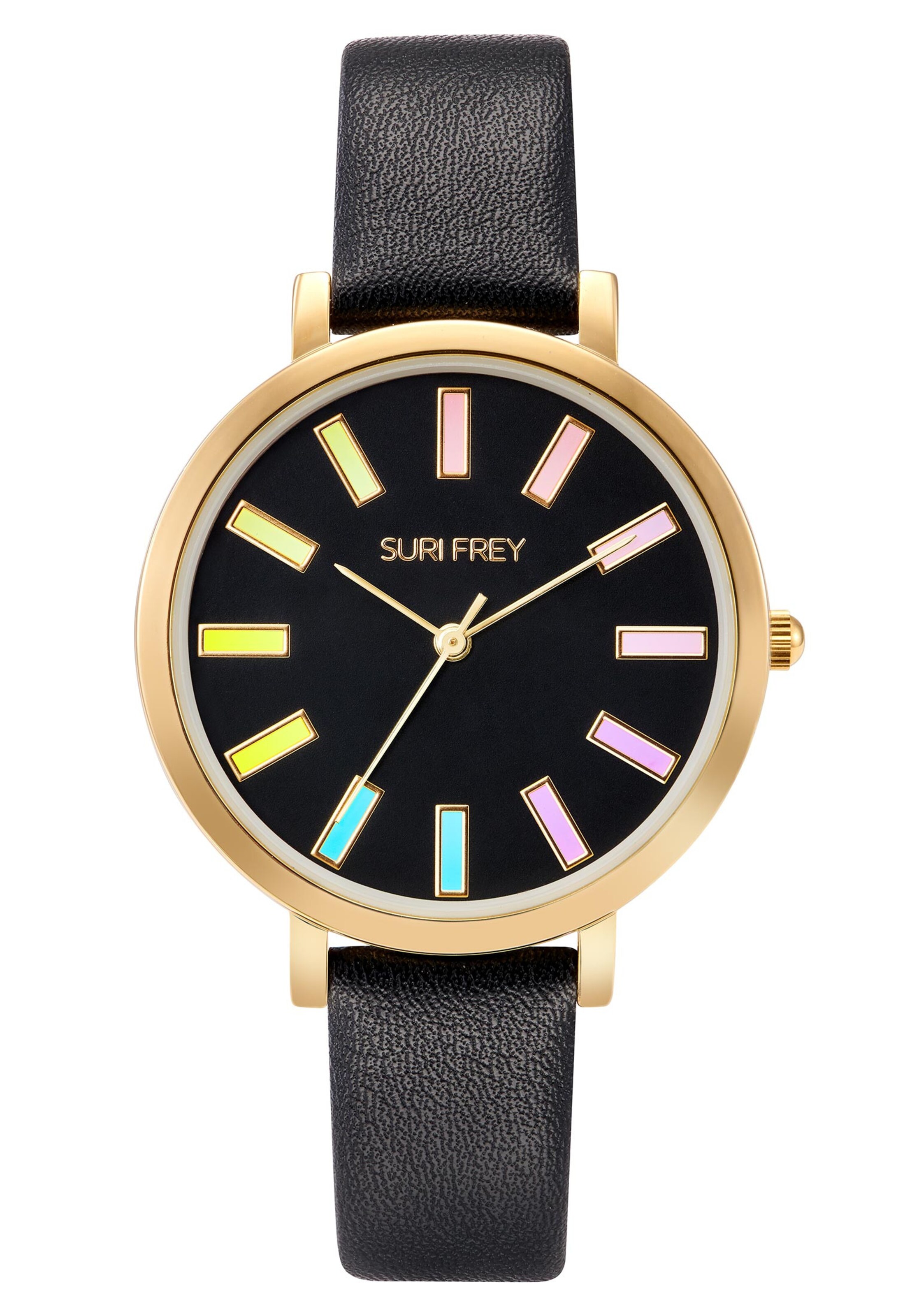 Suri Frey Analoguhr 'Cindy' in Schwarz: Vorderseite