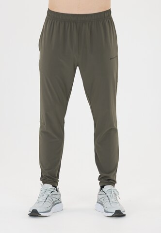 ENDURANCE Tapered Sports trousers 'Jeen' in Green: front