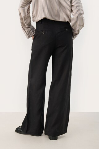 Part Two Wide leg Broek 'NinnesPW' in Zwart