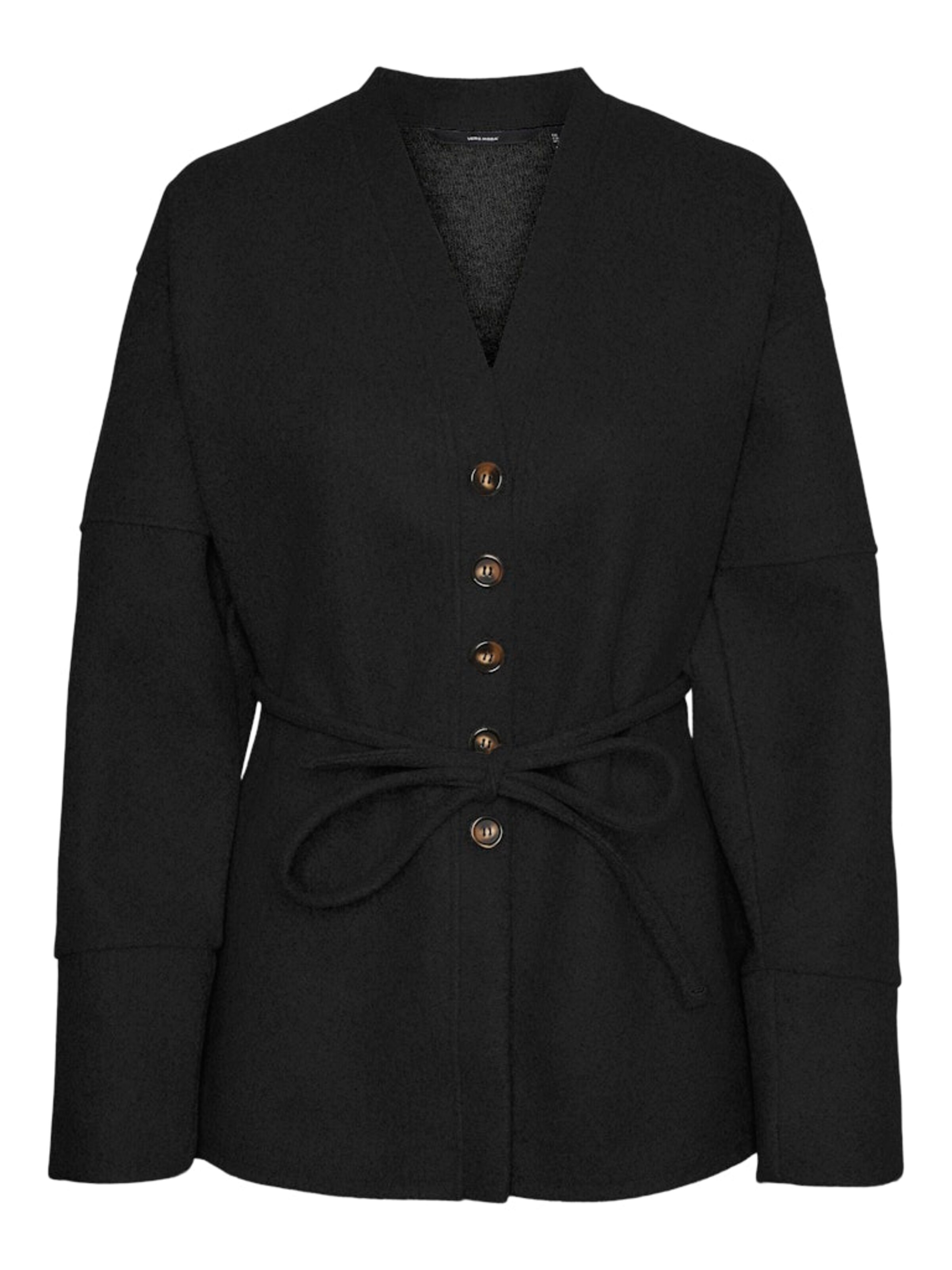 VERO MODA Πλεκτή ζακέτα 'VMKLEO' σε μαύρο: μπροστά