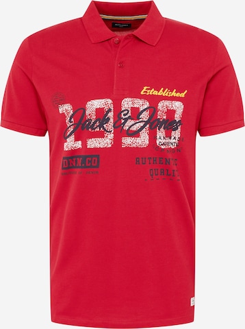 T-Shirt JACK & JONES en rouge : devant