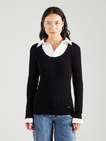 Pull-over Pepe Jeans en noir : devant