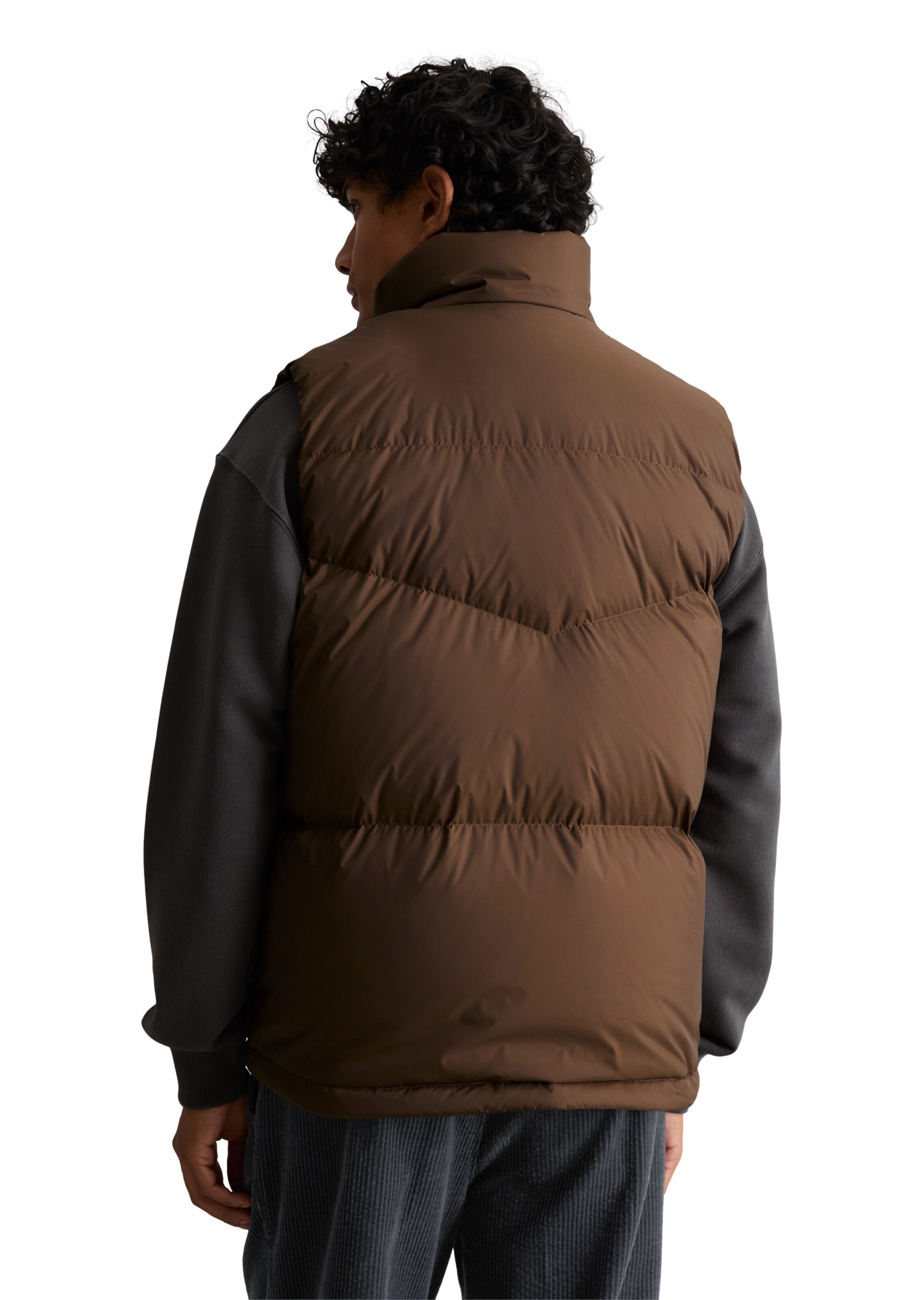 Gilet Marc O'Polo DENIM en marron : derrière