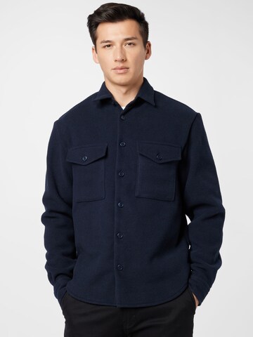 BOSS Regular fit Button Up Shirt 'Neoterio' in Blue: front