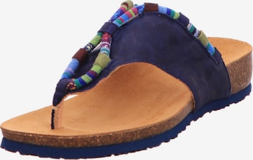 THINK! T-Bar Sandals in Blue: front