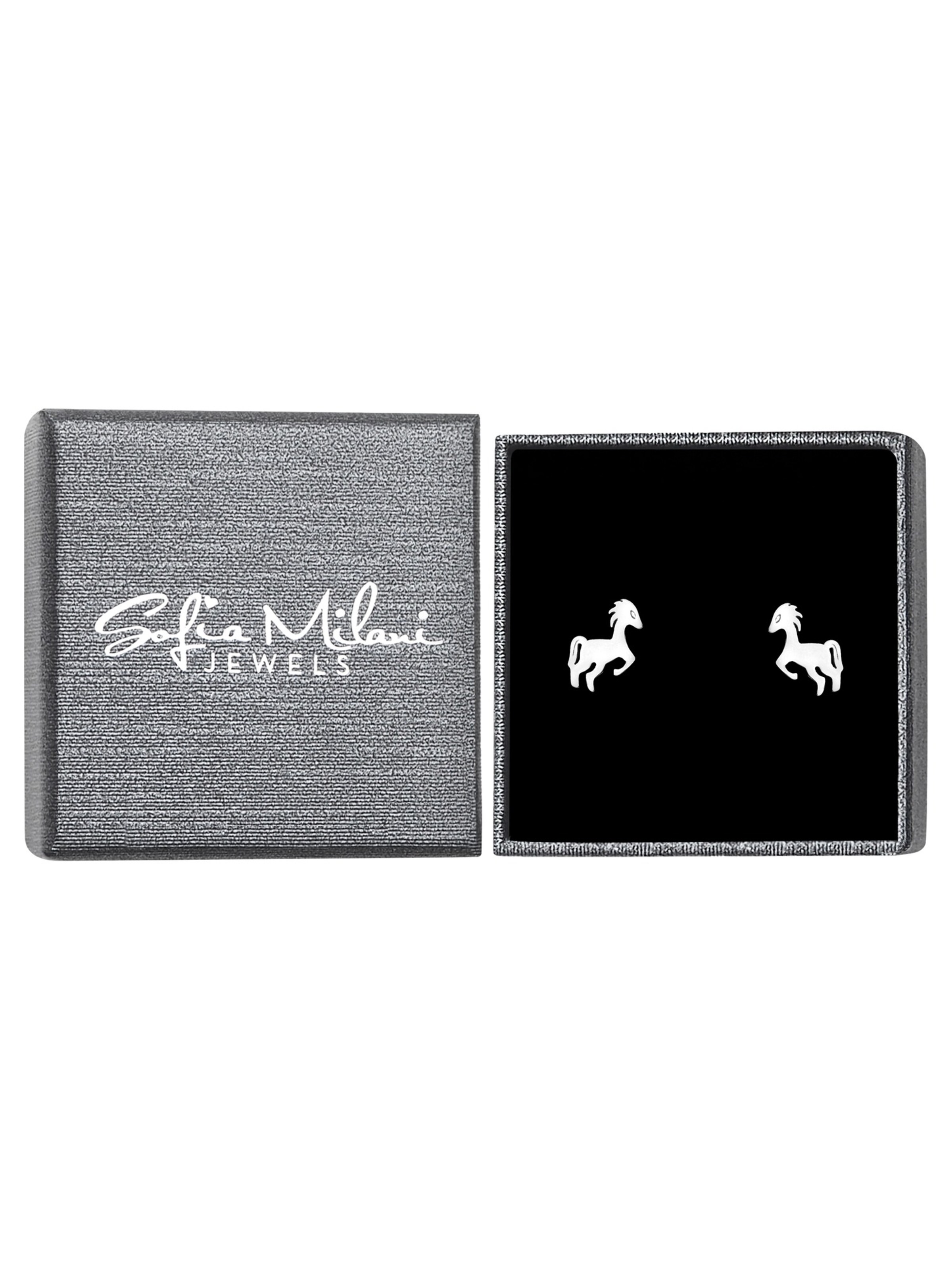 Sofia Milani Ohrringe 'Horse'‌‌‌‌‌ in Silber