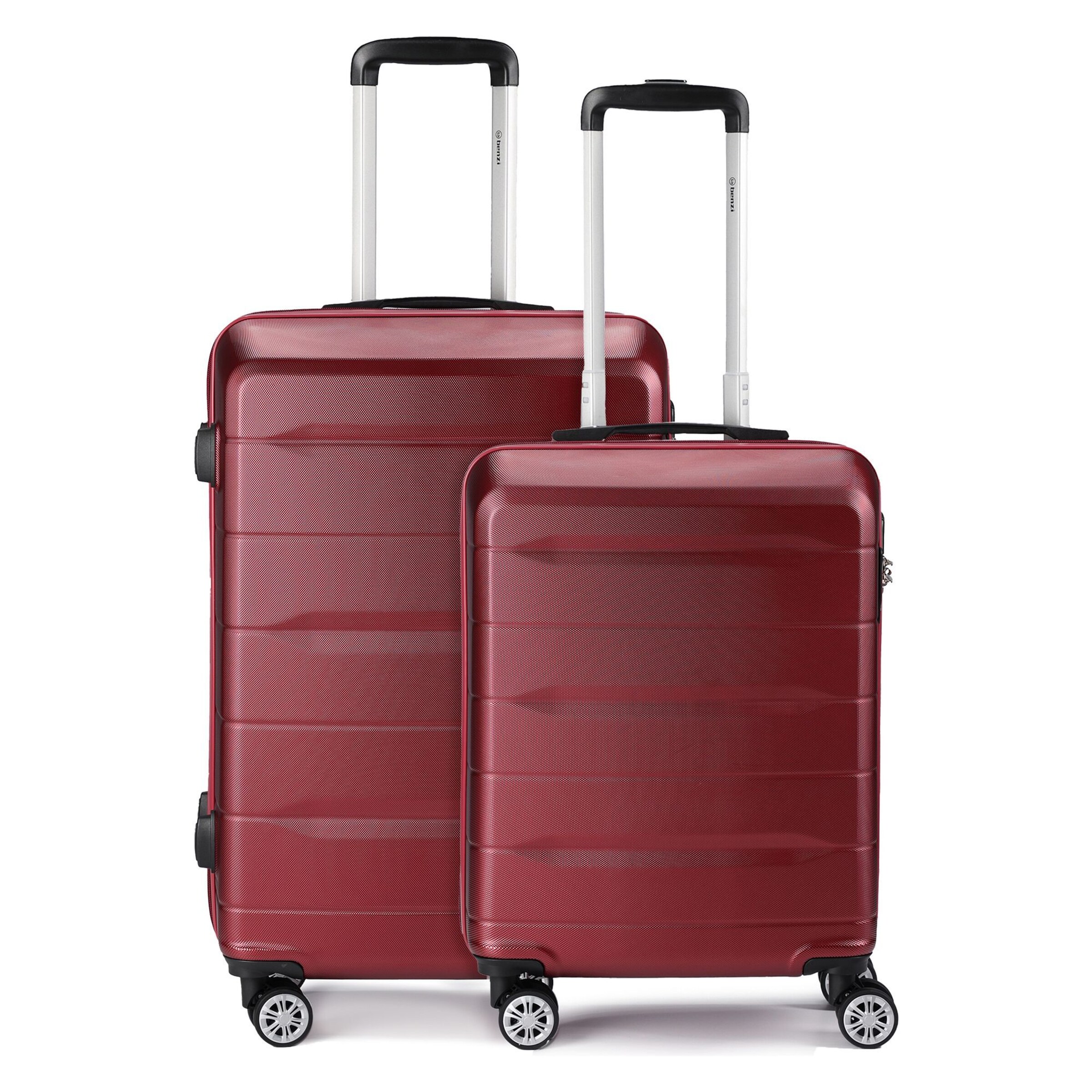 Benzi Suitcase Set in Red: front