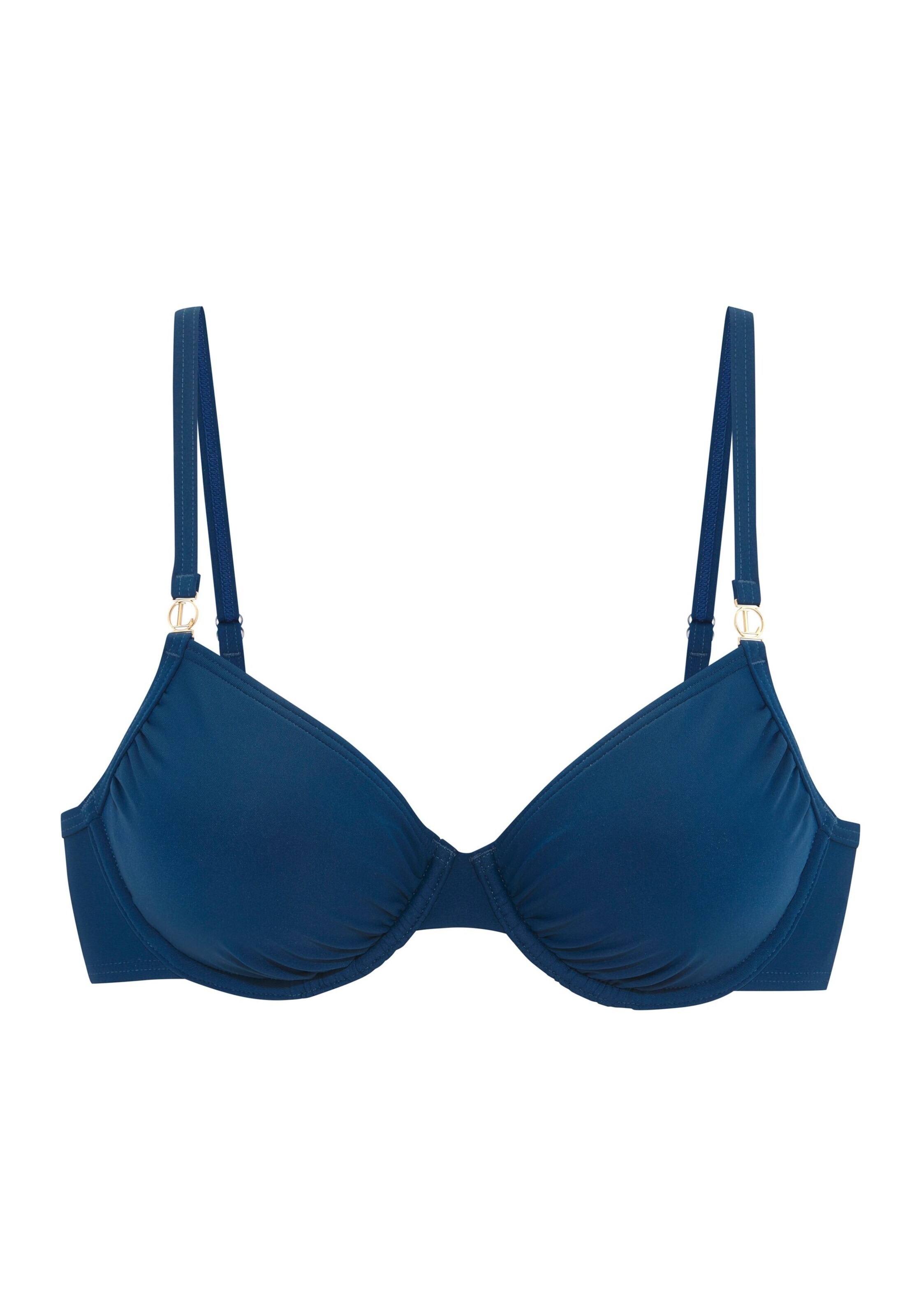 LASCANA Треугольник Верх бикини в Синий: спереди