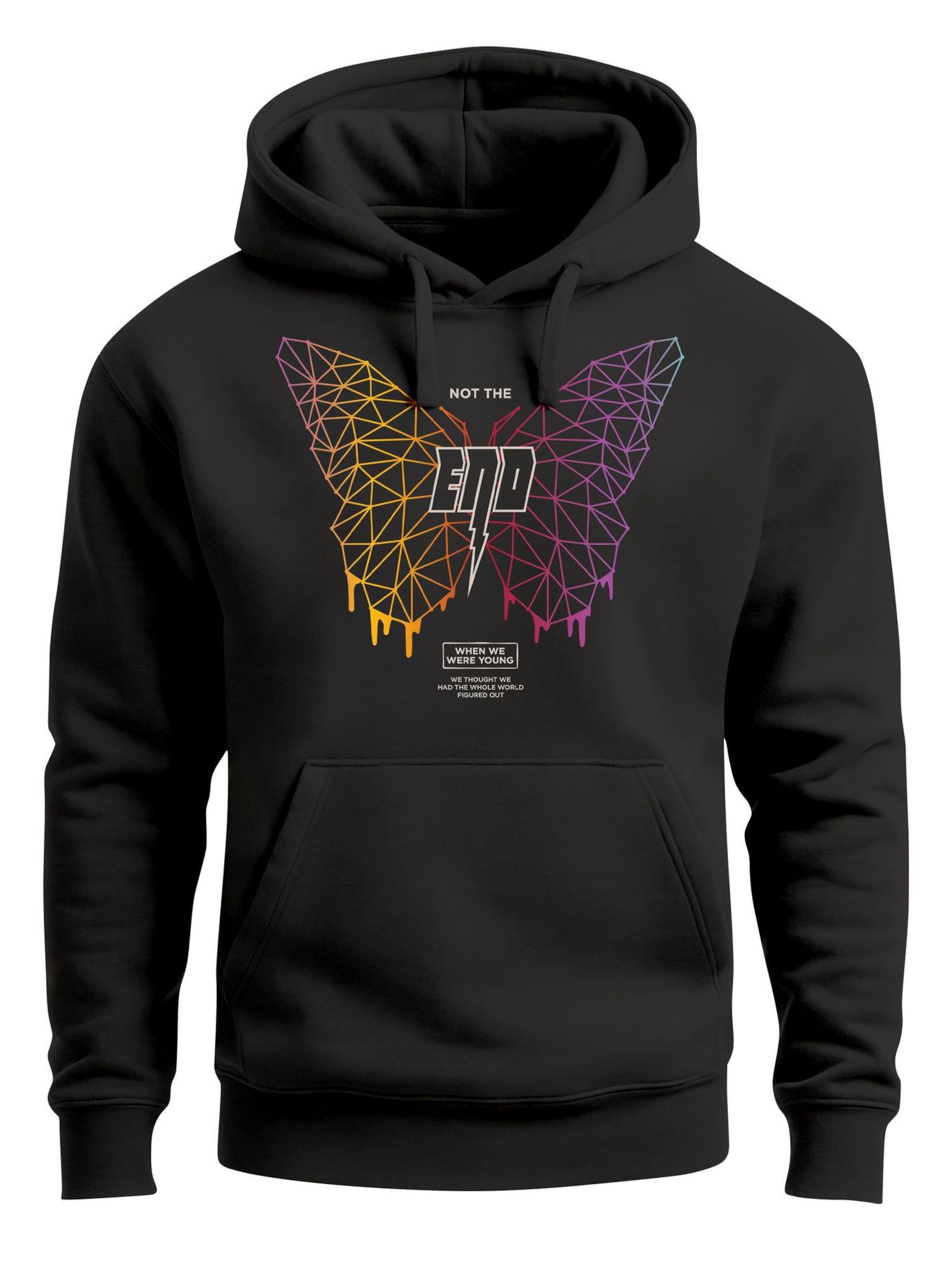 Neverless Sweatshirt 'Not the End' in Black: front